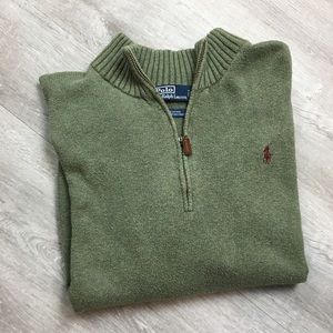 Polo Ralph Lauren Half Zip Neck Cotton Sweaters